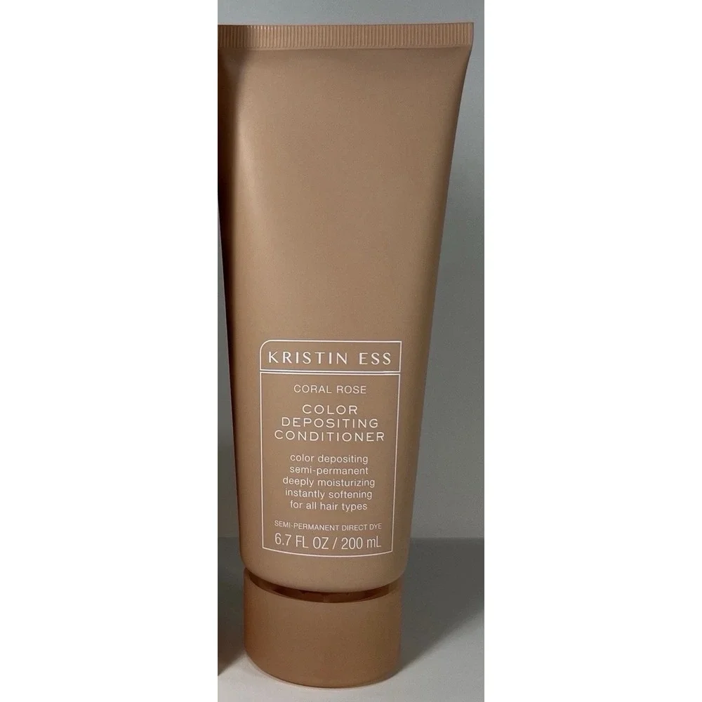 KRISTIN ESS Color Depositing Hair Care Conditioner Coral Rose Gold Blonde 6.7oz